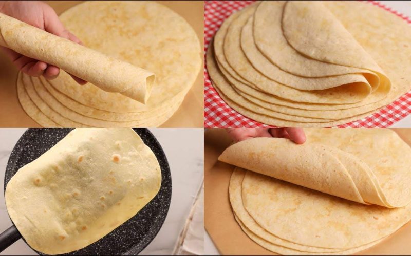 طريقة تحضير خبز التورتيلا لذة إسبانية بلمسة عربية