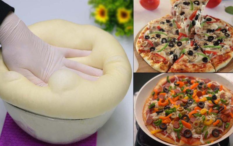 عجينة البيتزا الأصلية بمقادير مظبوطة وبطعم هش وخفيف زي المطاعم